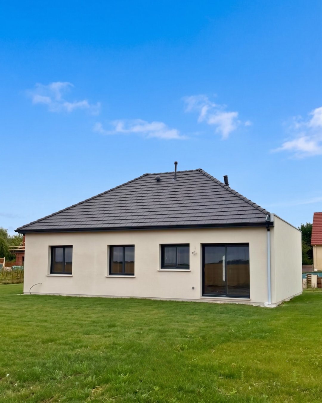 Maison achevée, prête à accueillir ses propriétaires